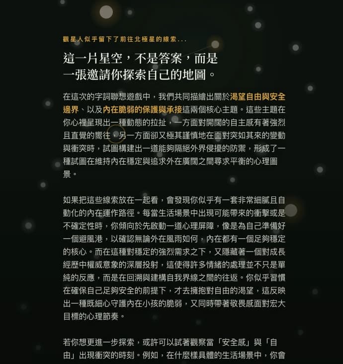 Cute Psycho 字詞聯想遊戲整體洞察